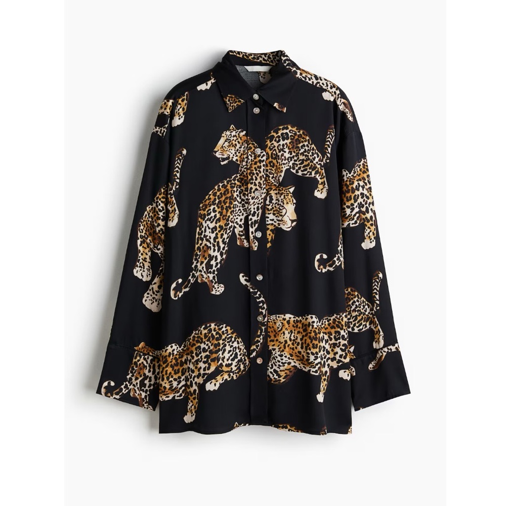 Oversized Satin Shirt